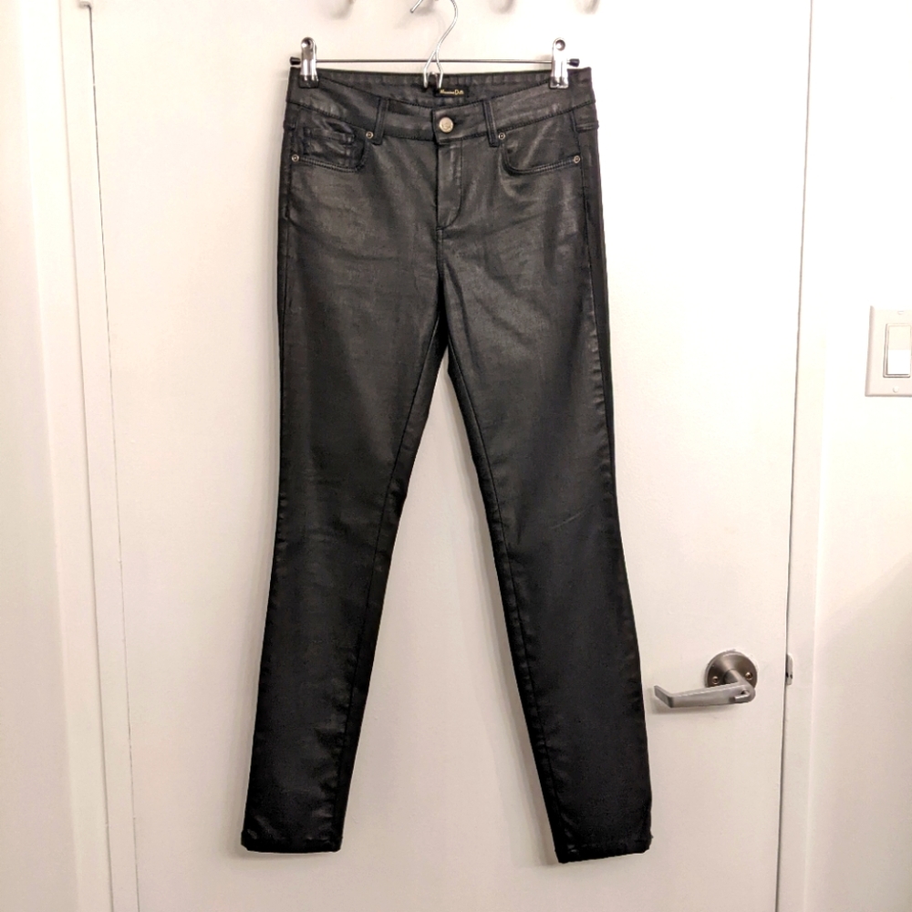 SOLD Massimo Dutti Coated Jeans